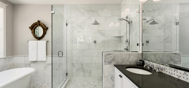 bathroom shower door installation in Lakewood